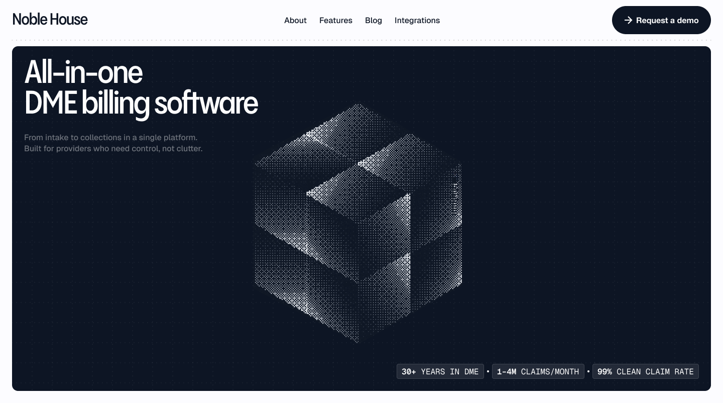 Noble House — all-in-one DME billing software