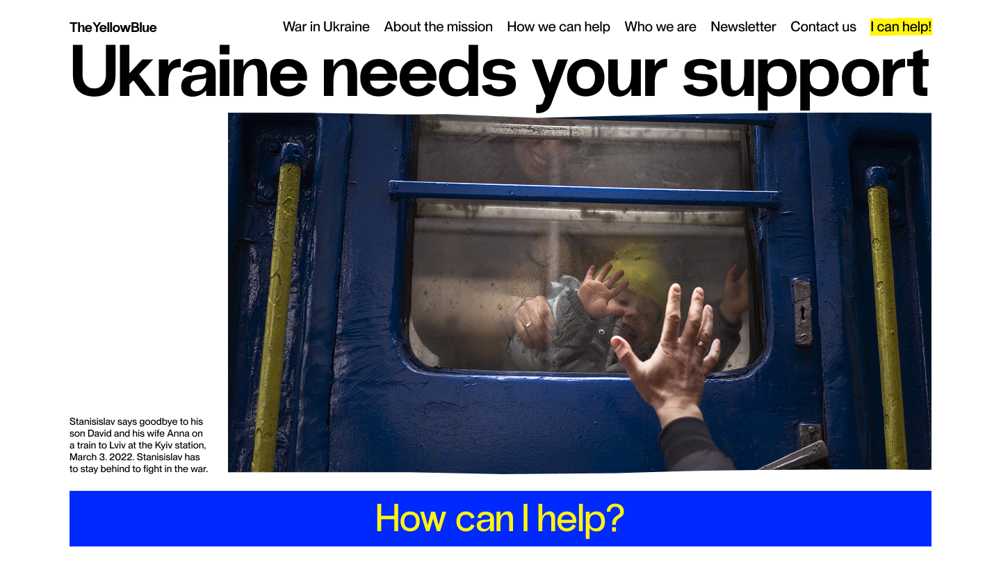 The Yellow Blue — Ukraine needs your support