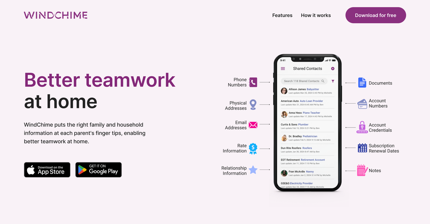 WindChime — better teamwork at home
